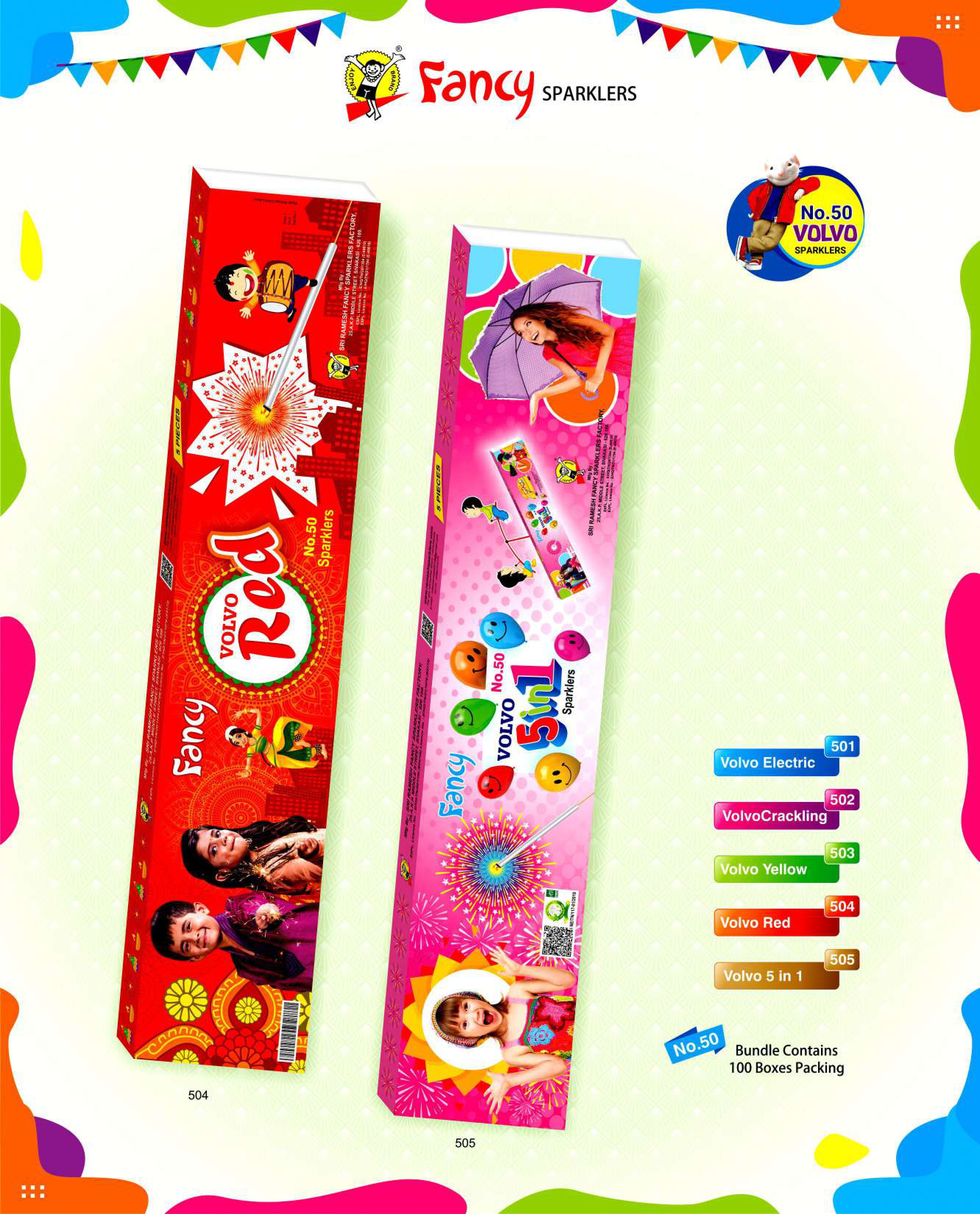 50 CM RED SPARKLERS